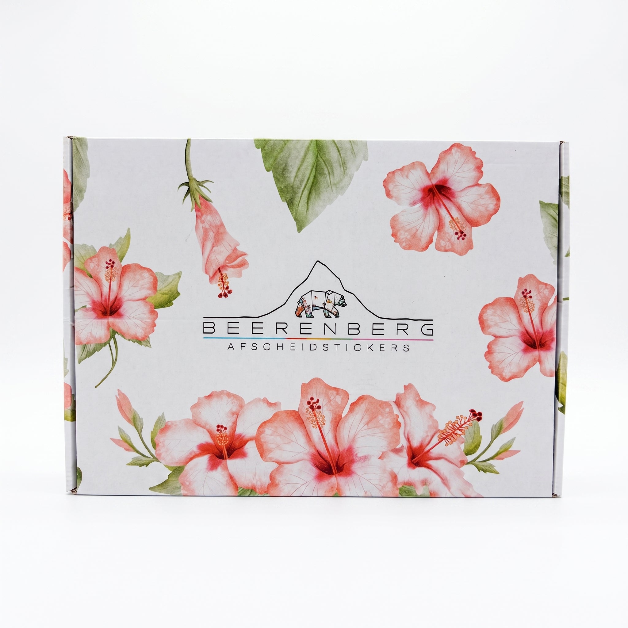 Roze hibiscus - Afscheidstickers