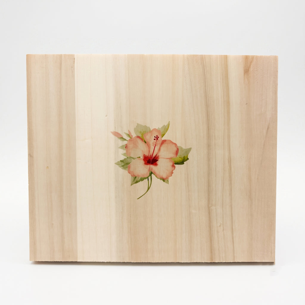 Roze hibiscus - Afscheidstickers