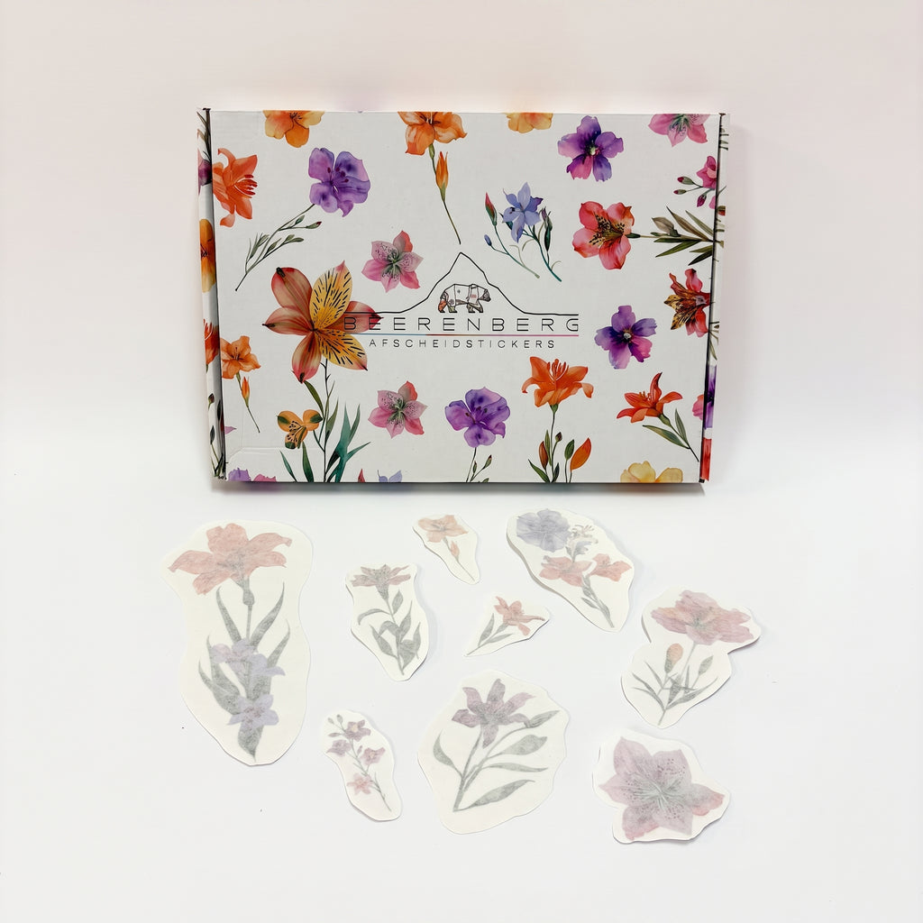 Weide bloemen - Afscheidstickers
