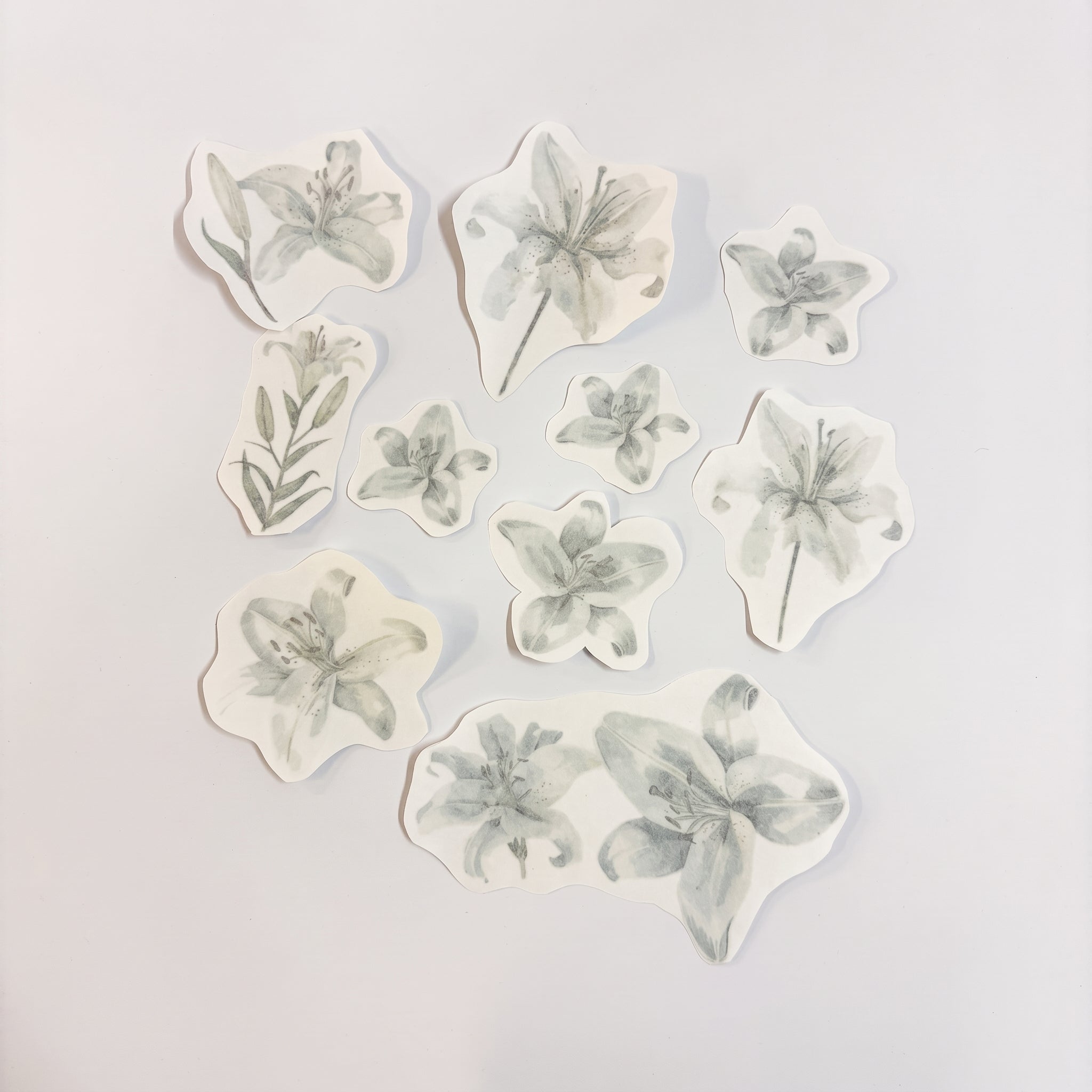 Witte lelie - Afscheidstickers