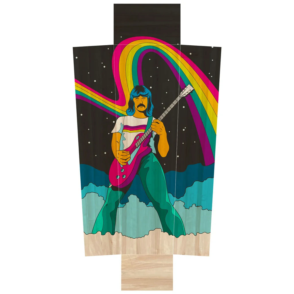 Retro gitaar regenboog