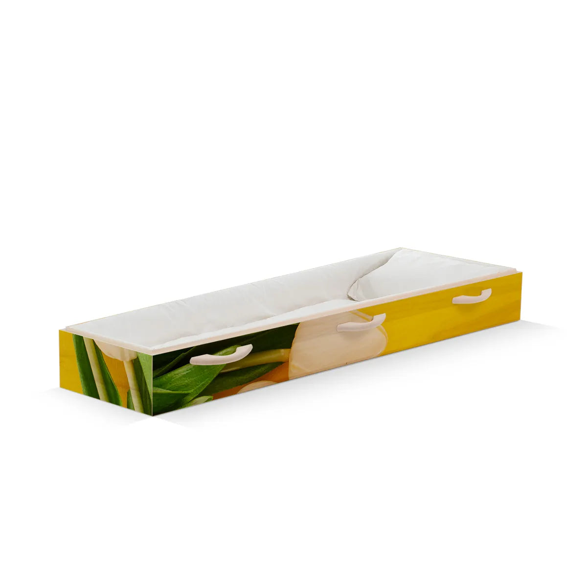 Witte tulpen met geel