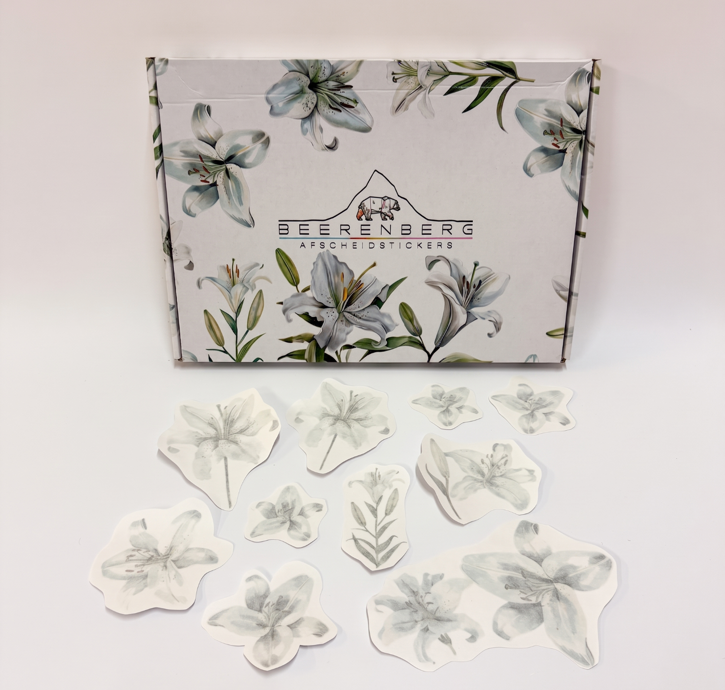 Witte lelie - Afscheidstickers