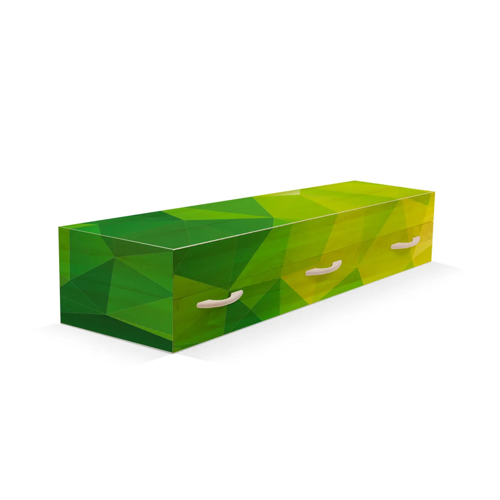 Groen polygoon abstract