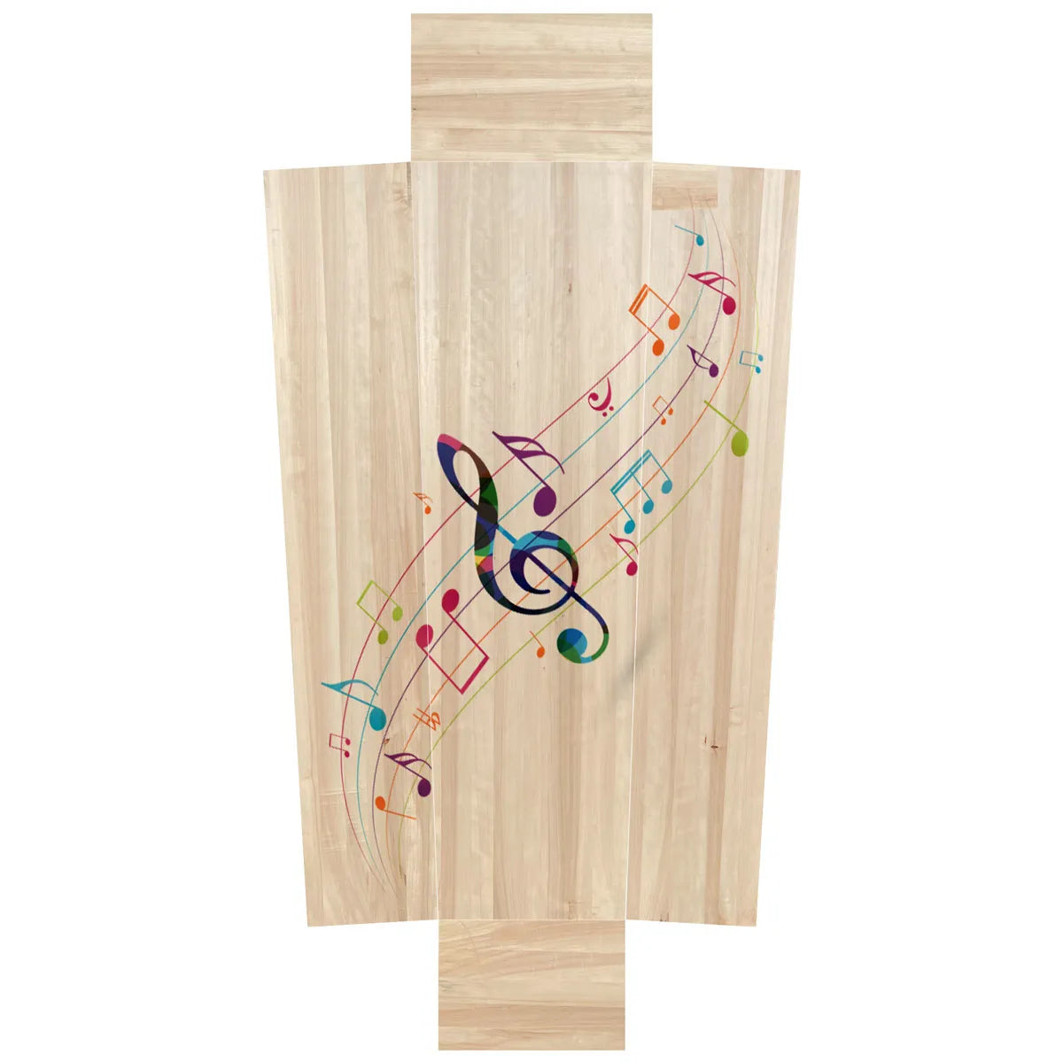 Muzieksleutel kleur ladder noten