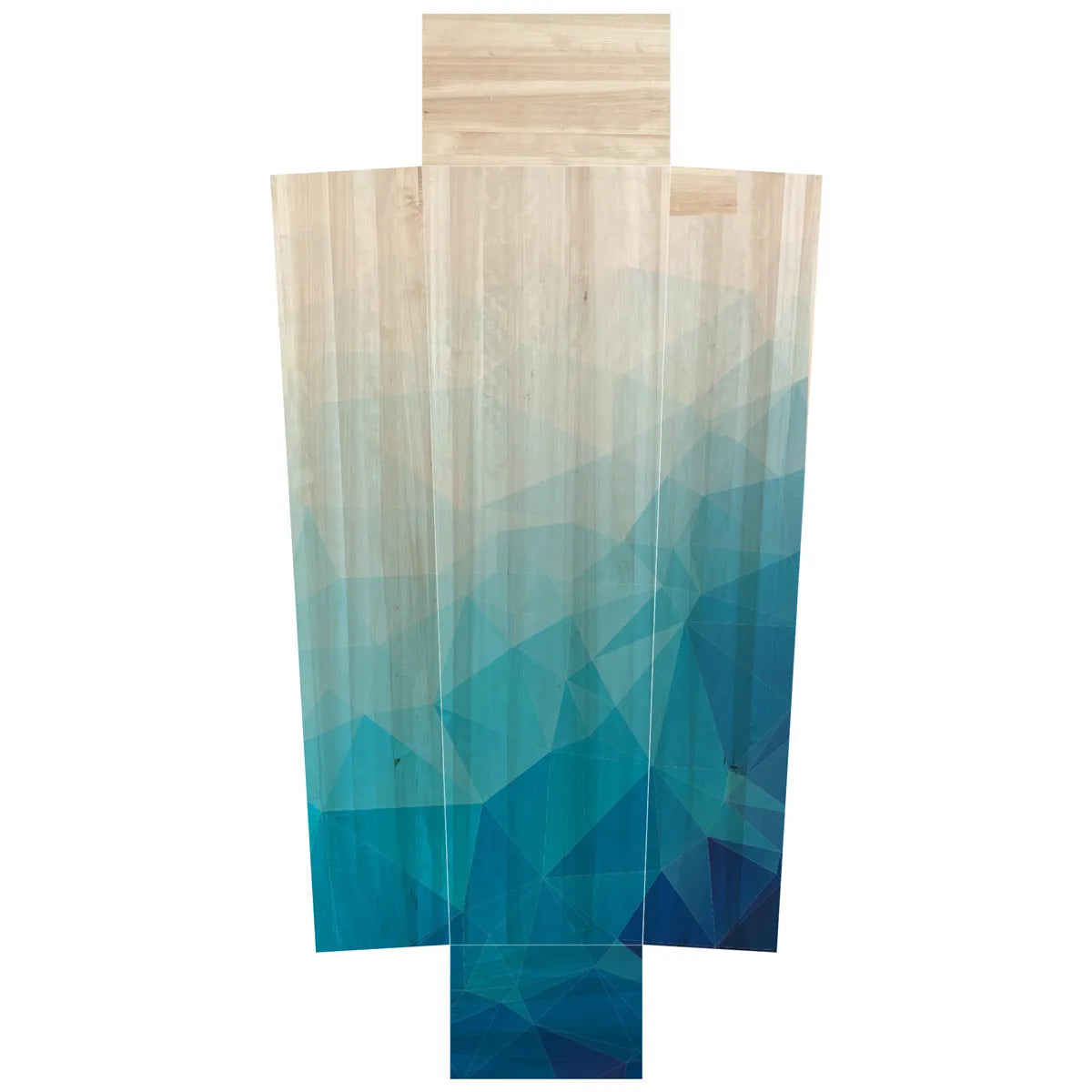 Polygoon abstract blauw