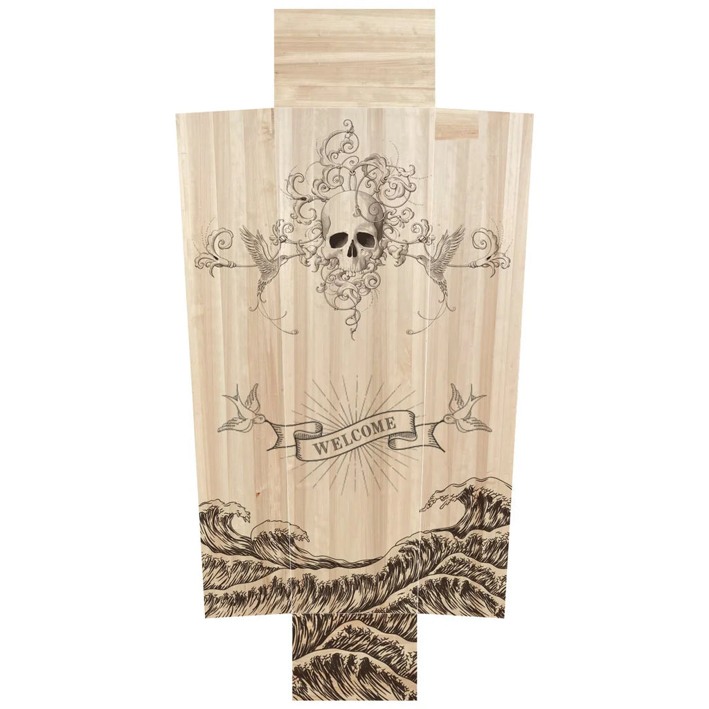 Skull and sea