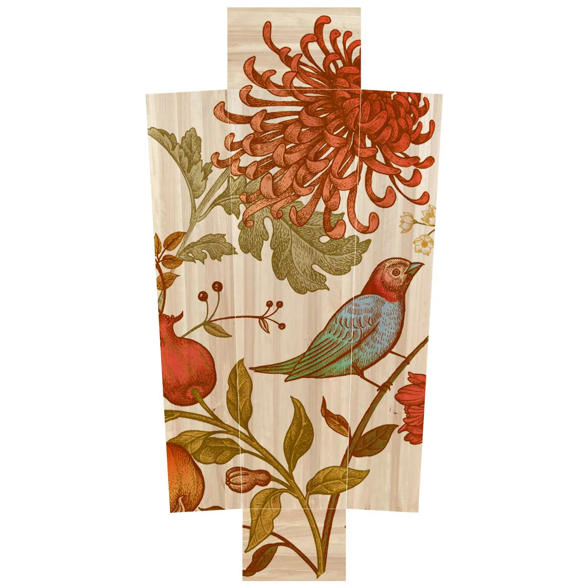 Vogel rode bloem
