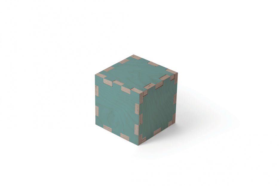 Kubus urn- Blauw