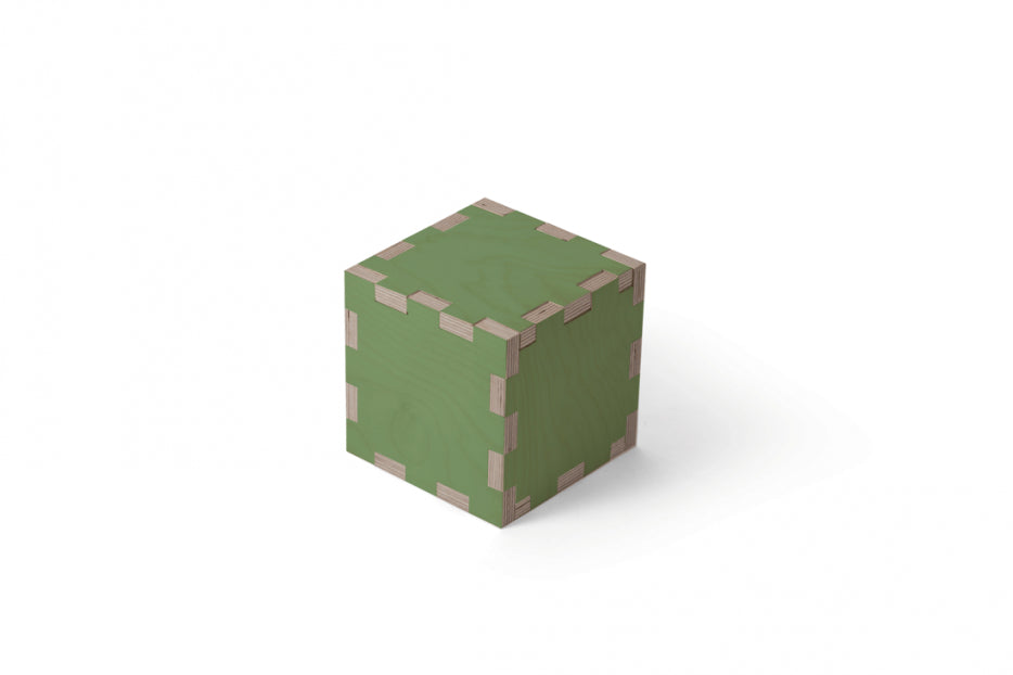 Kubus urn- Groen